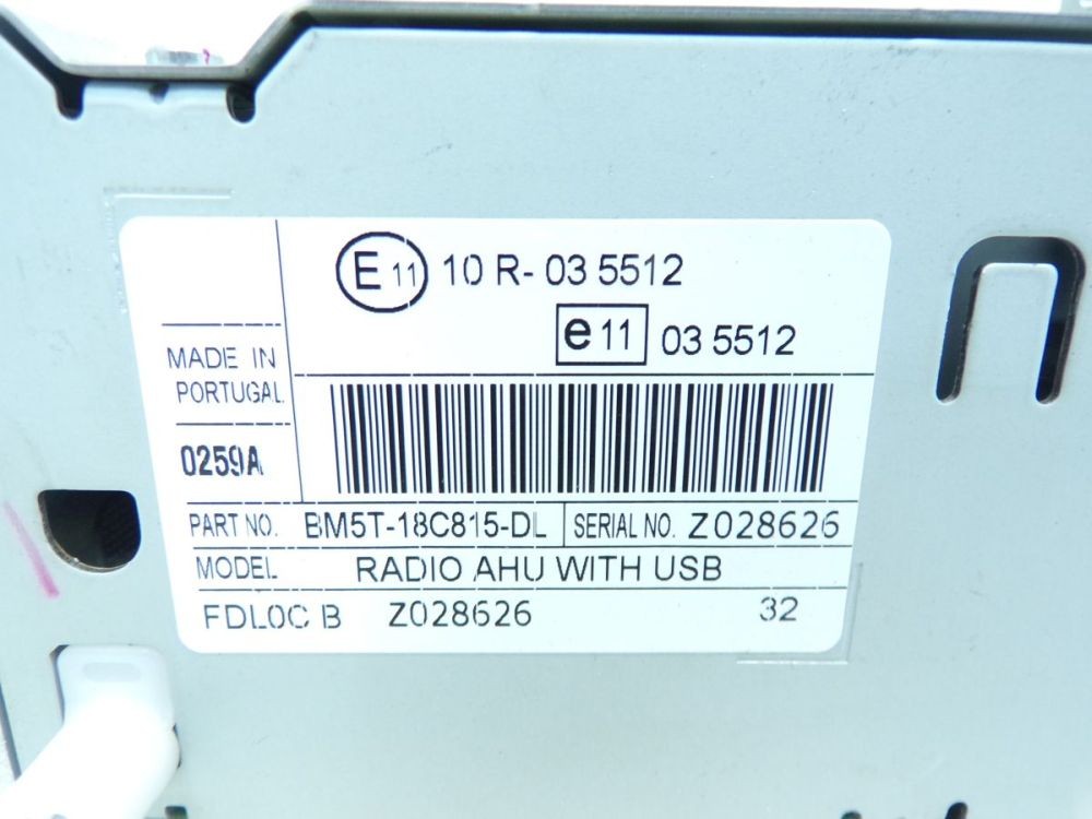 Radio/CD Changer Combination Code Not Present! Fits Ford Focus III