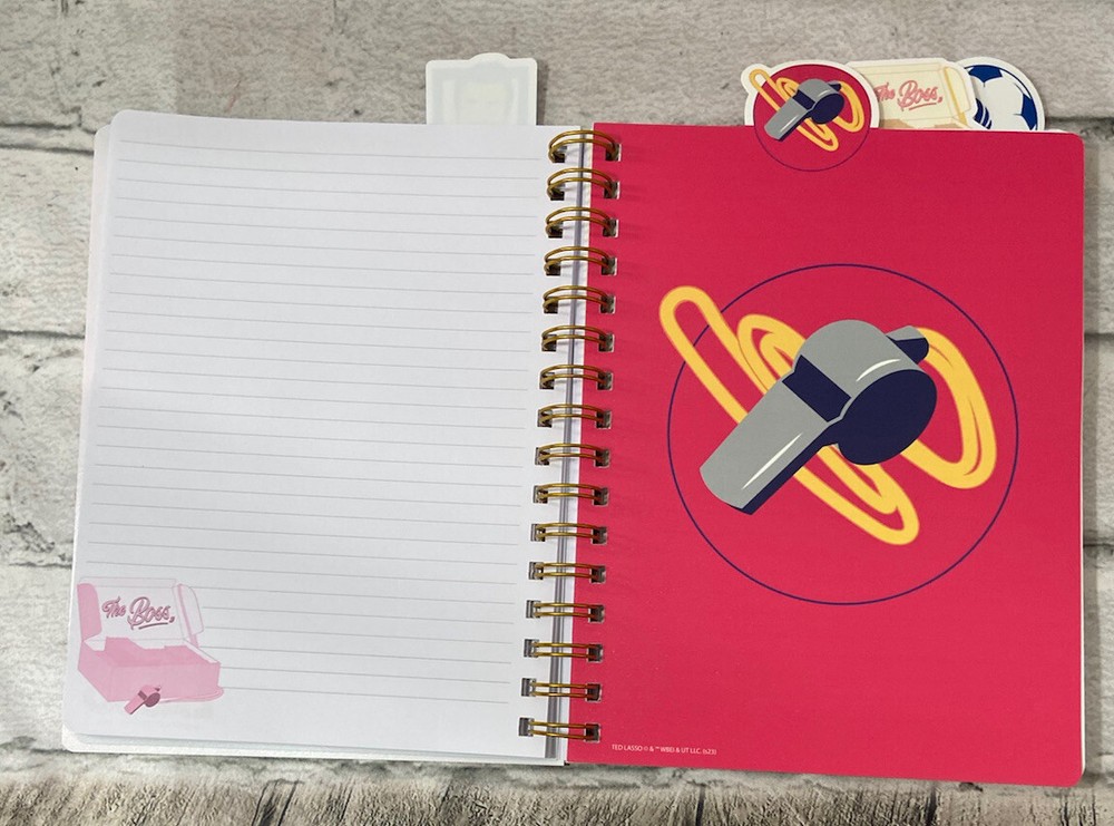 Ted Lasso Biscuits With The Boss 4 Tab Journal Notebook 96 Sheets
