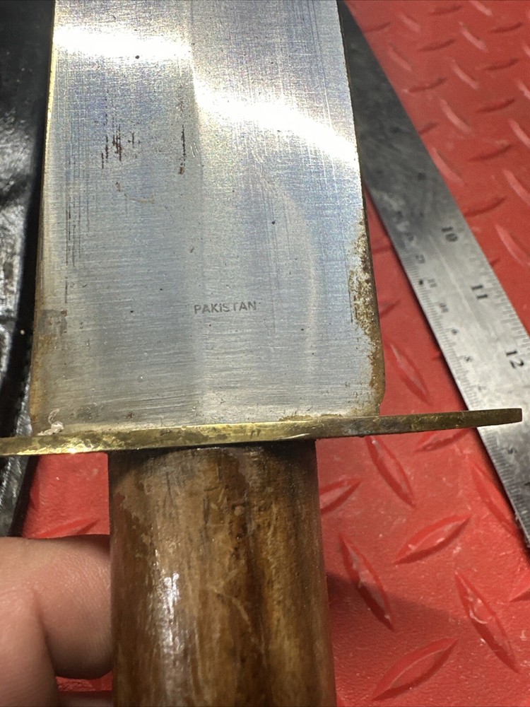 18" Dagger Including Handle from Pakistan with leather sheath