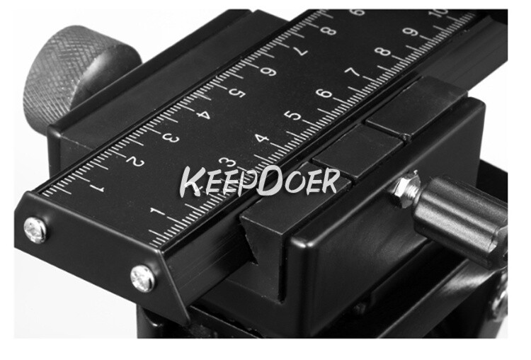 2 Direction Macro Shooting Ball Head Quick Release Plate Micro Platform Stand