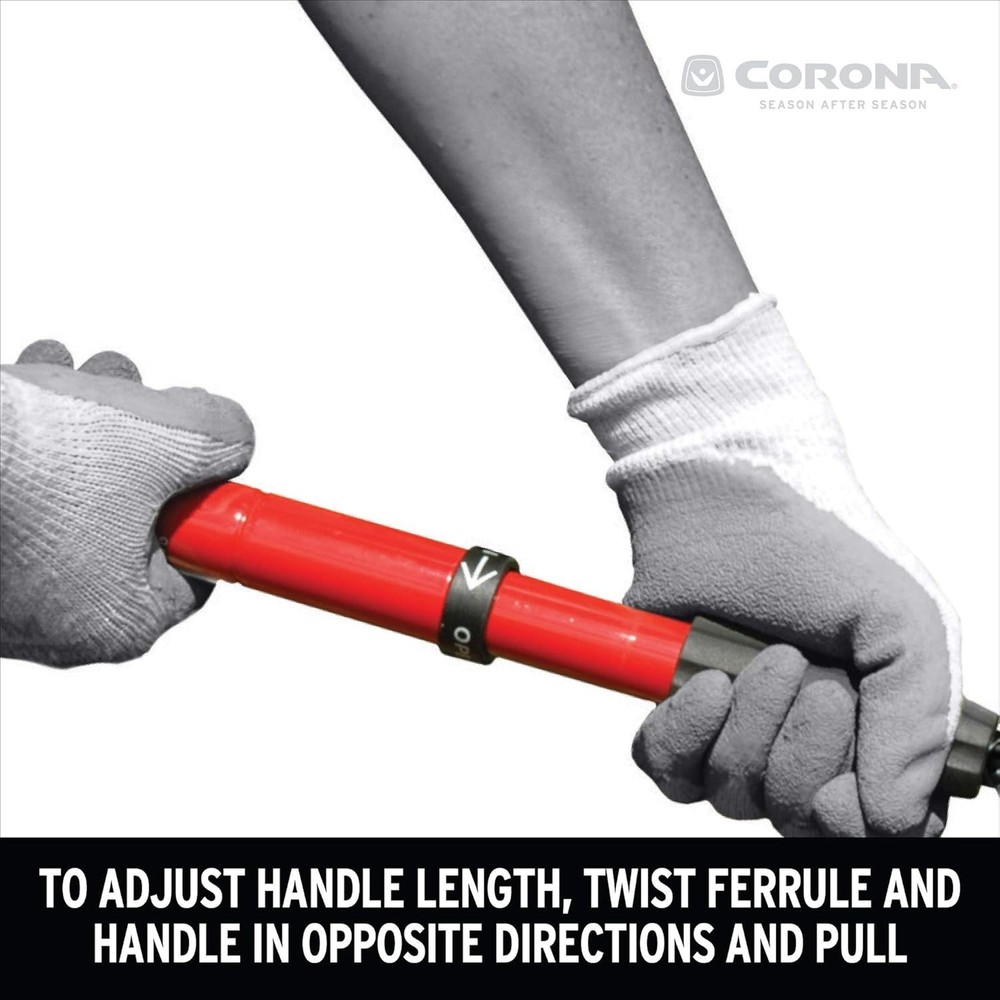 GT3040 Extendable Handle Weeder - Adjustable 18-32 Inch Red Garden Tool