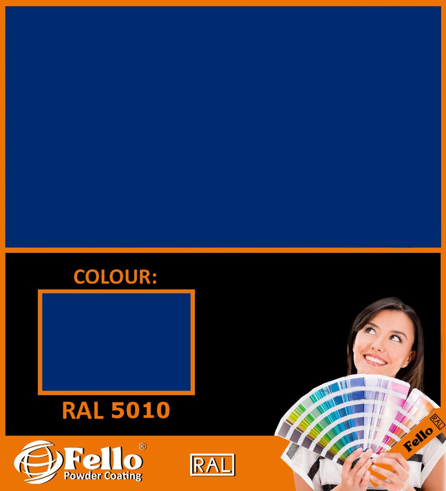 FELLO powder coating - RAL 5010 GENTIAN BLUE 5KG POLYESTER
