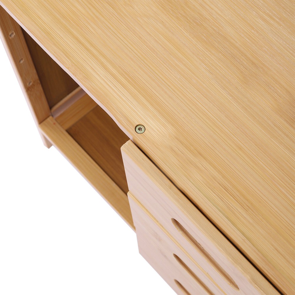 3-Tier Bedroom Bedside Table Nightstand End Side Organizer Drawers Storage Box