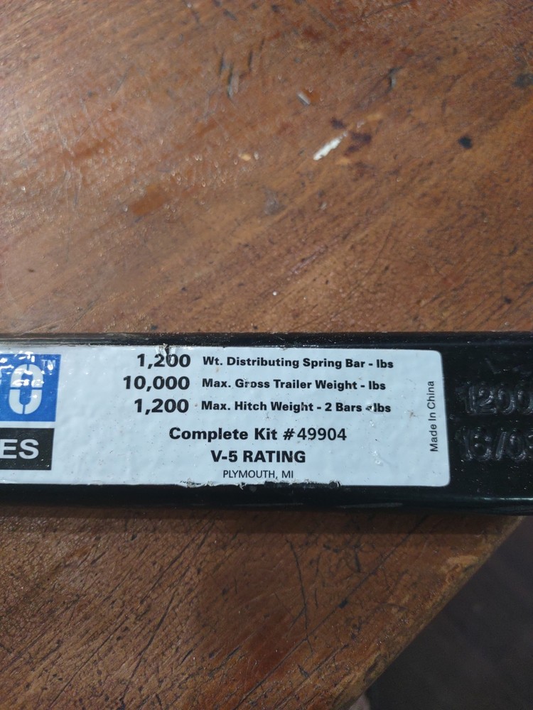 Pro Series Weight Distribution Spring Bar & Safety Chain