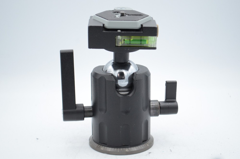 Bogen 3038 Large Ball Head, Black, with Quick Release Plate (ITALY)