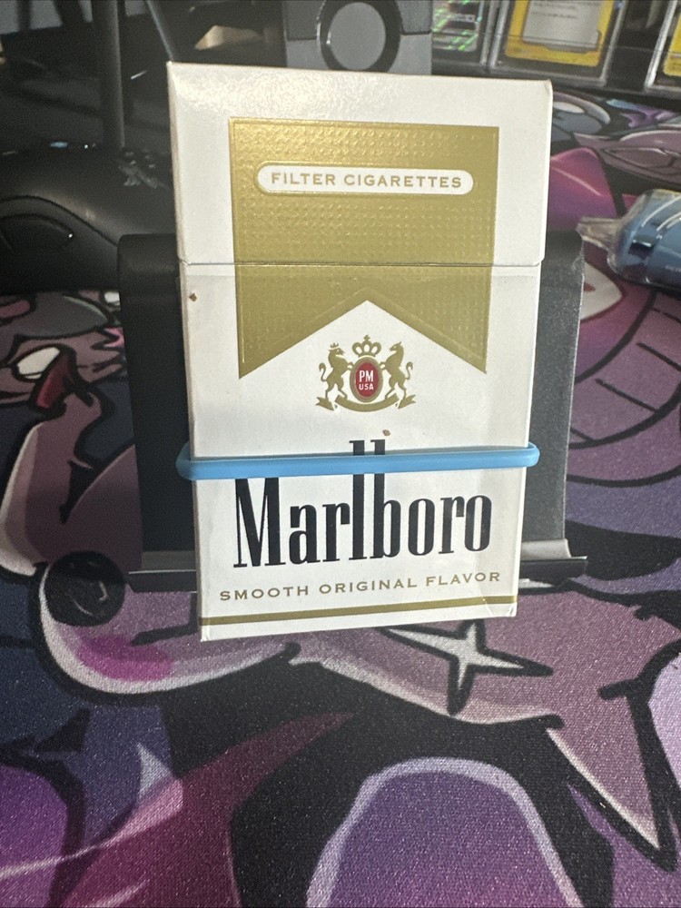 Black Lighter Holder Goes Around Cigarette Pack