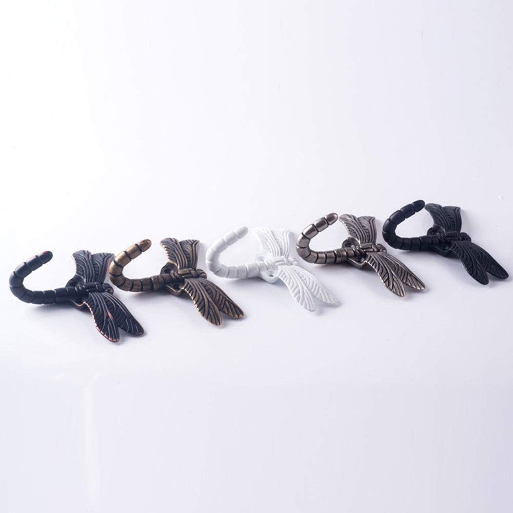 2pcs Dragonfly Coat Hooks Decorative Creativity Wall Mounted Hanger Hook for ...