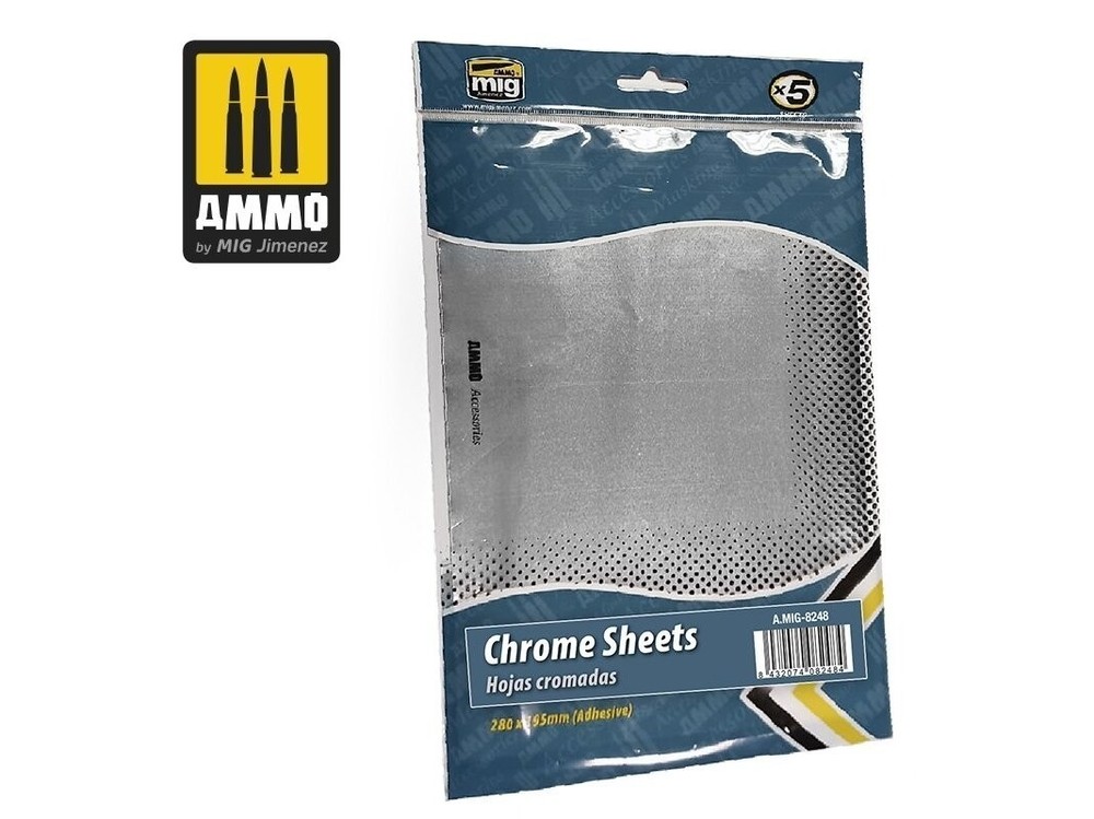 AMMO MIG - Chrome Sheets 280X195 Mm 8248