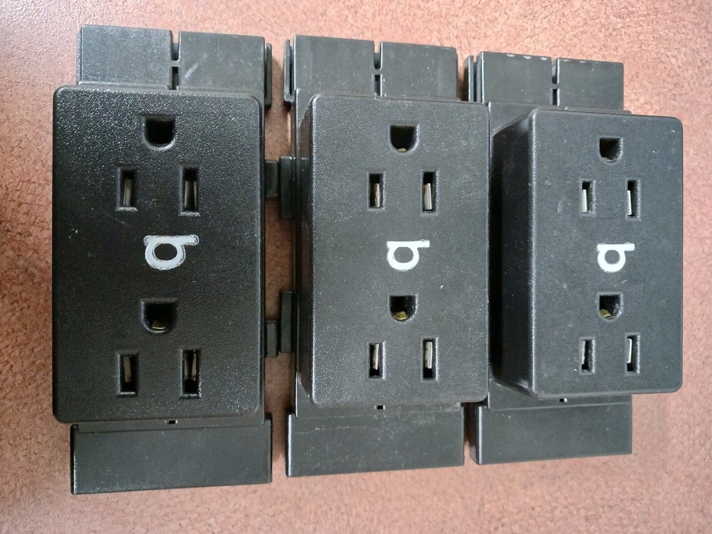 3X - HERMAN MILLER E-Space Receptacles, E1311.A, E1311.B, E1311.C, E1311.D BLACK