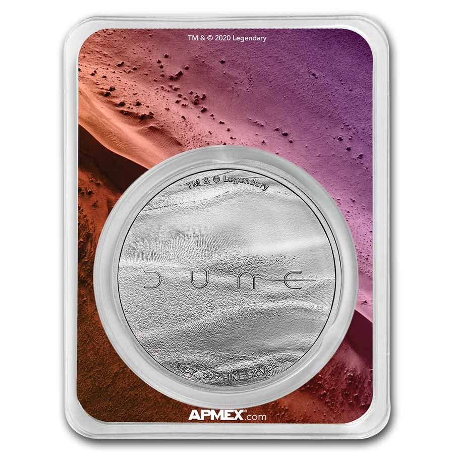 DUNE® Sand Worm 1 oz Silver (Colorized w/TEP)
