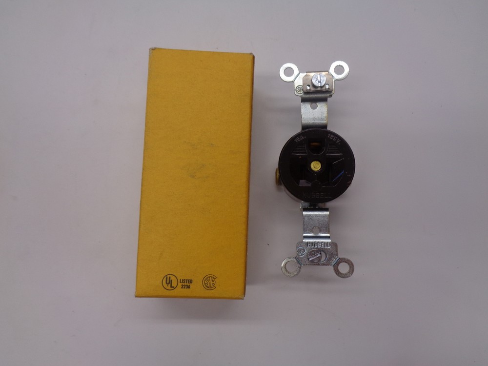 HUBBELL 5251 RECEPTACLE BROWN NSMP