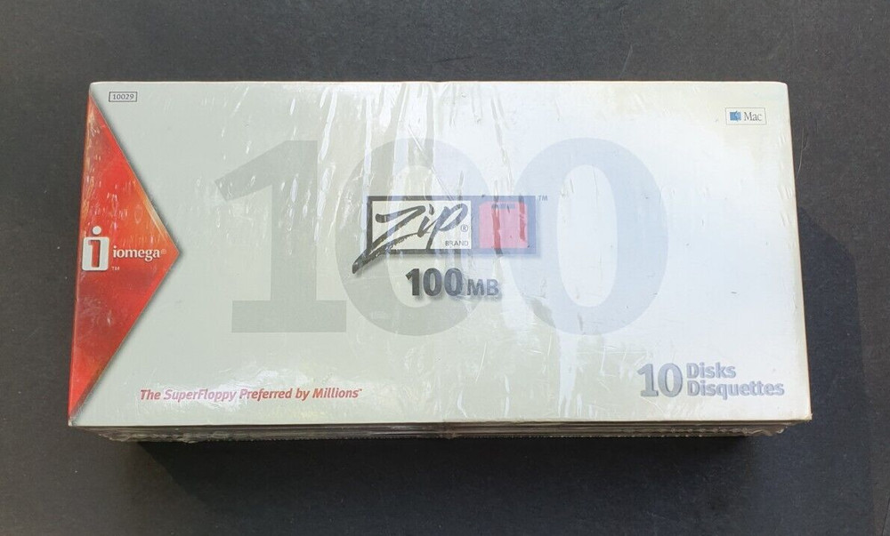 Iomega Zip 100MB Disk 10 Pack formatted for MAC