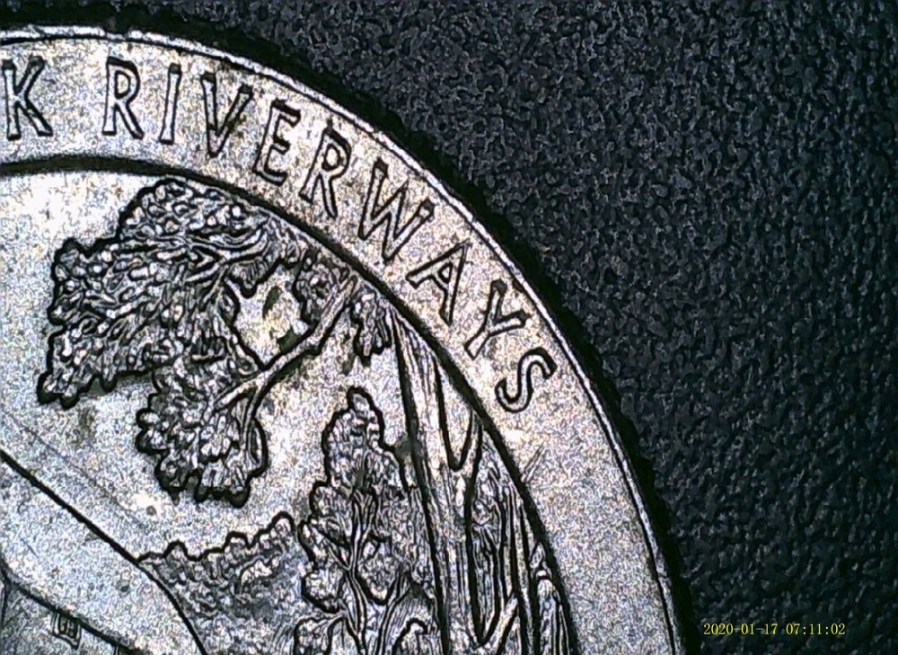 2017-P Ozark Riverways Quarter DDR Error Coin