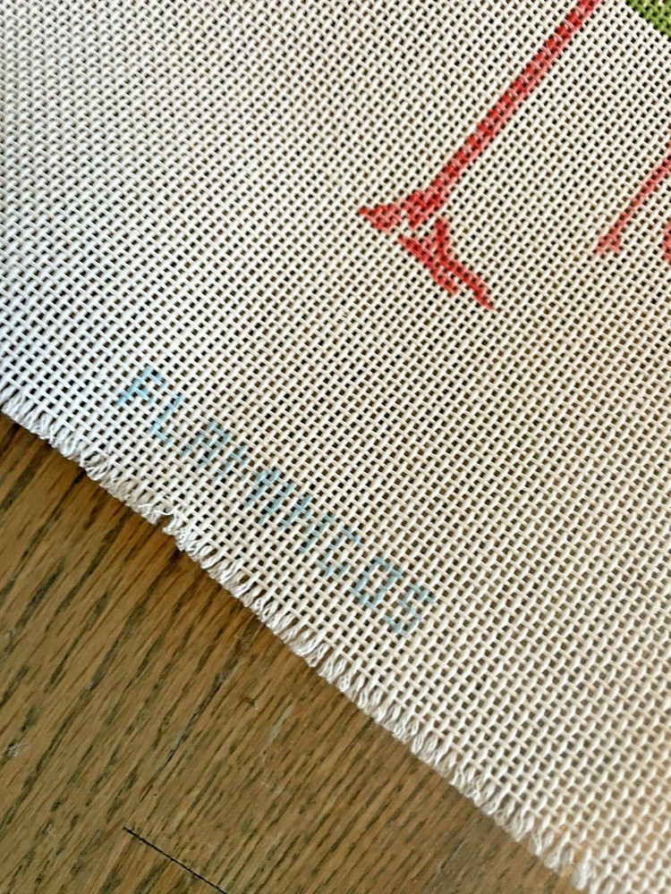 anne cram needlepoint canvas flamingos