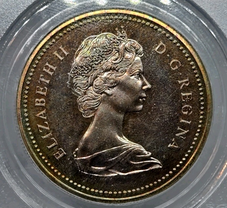 1971 Canada Silver Dollar Centennial PCGS SP67