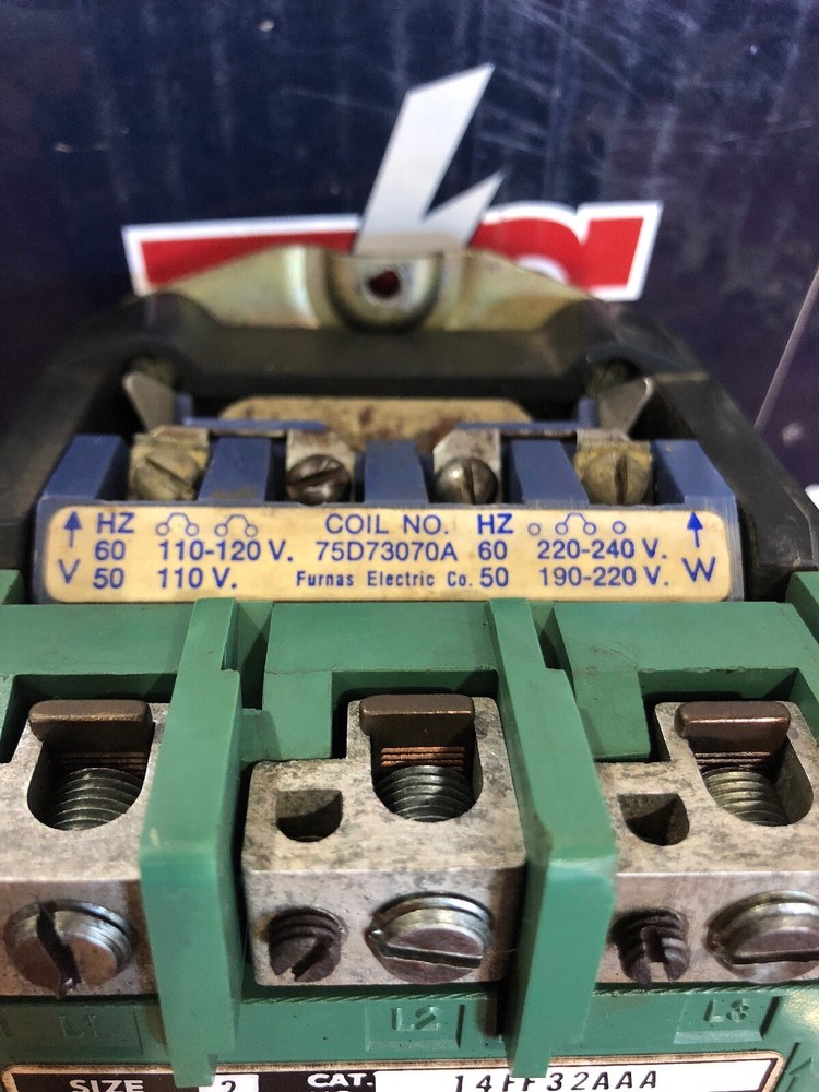 Furnas Starter 14FF32AAA Size 2 120 240 Volt Coil