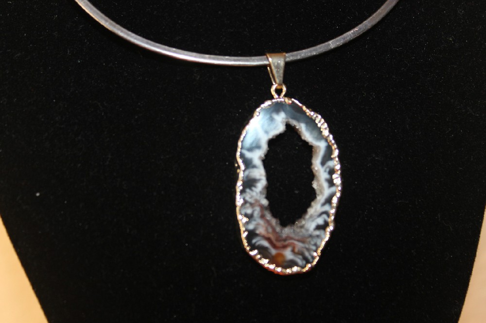 Geode Slab Small Pendant from Brazil R219