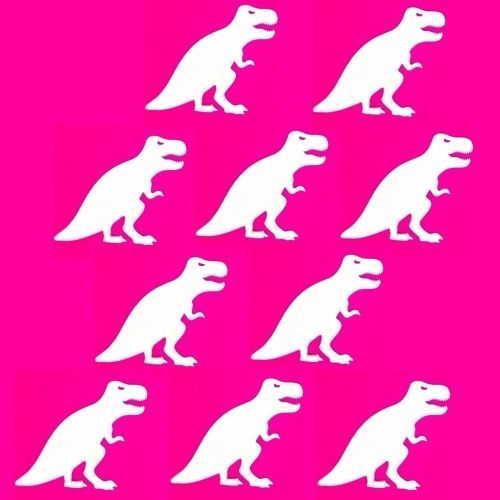 T-Rex Dinosaur Shaped Acrylic Mirrors (Several Sizes Available)