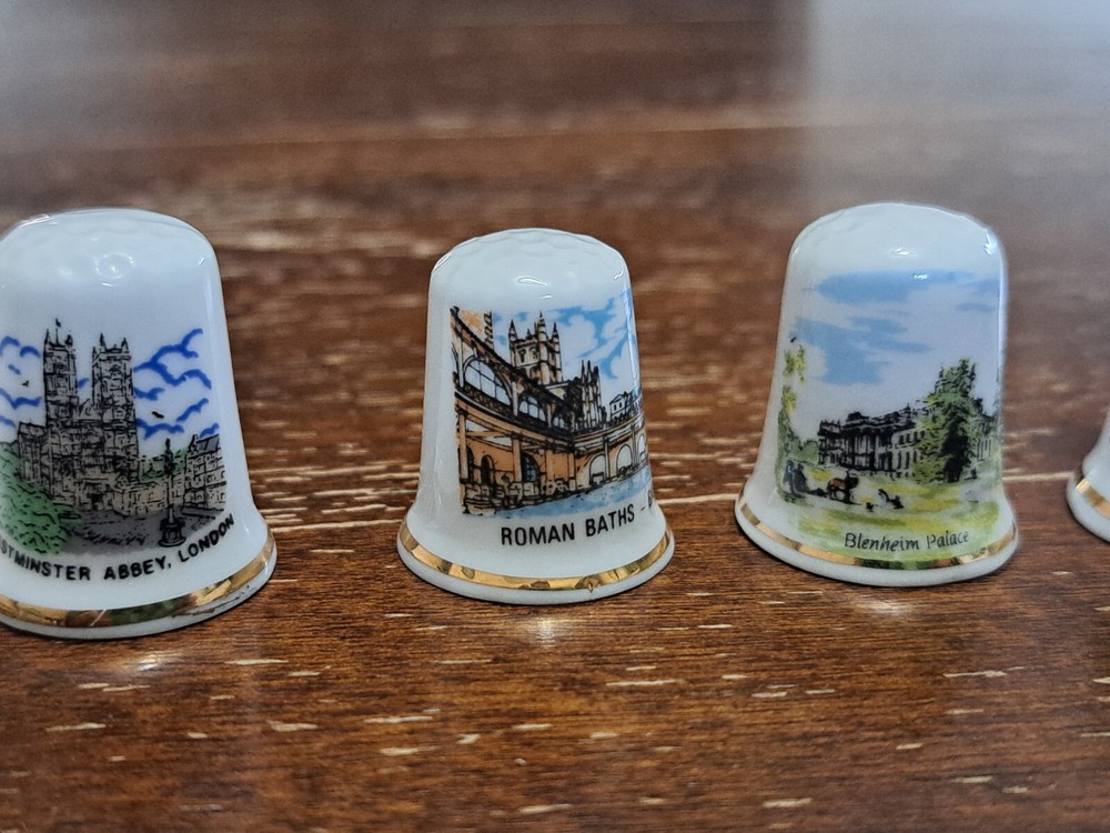 Lot Of Thimbles Britain Landmarks