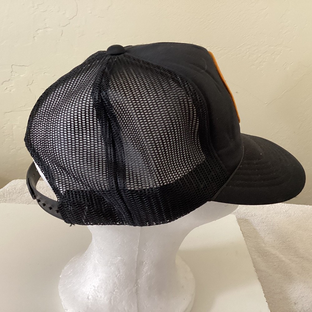 Vintage Black Smith & Wesson Hat w/ Gold & Red Patch YA Snapback Cap