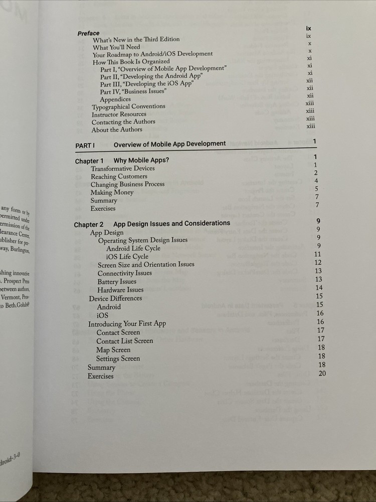 Mobile App Development : For IOS and Android Edition 3. 0 by Michael Eierman and