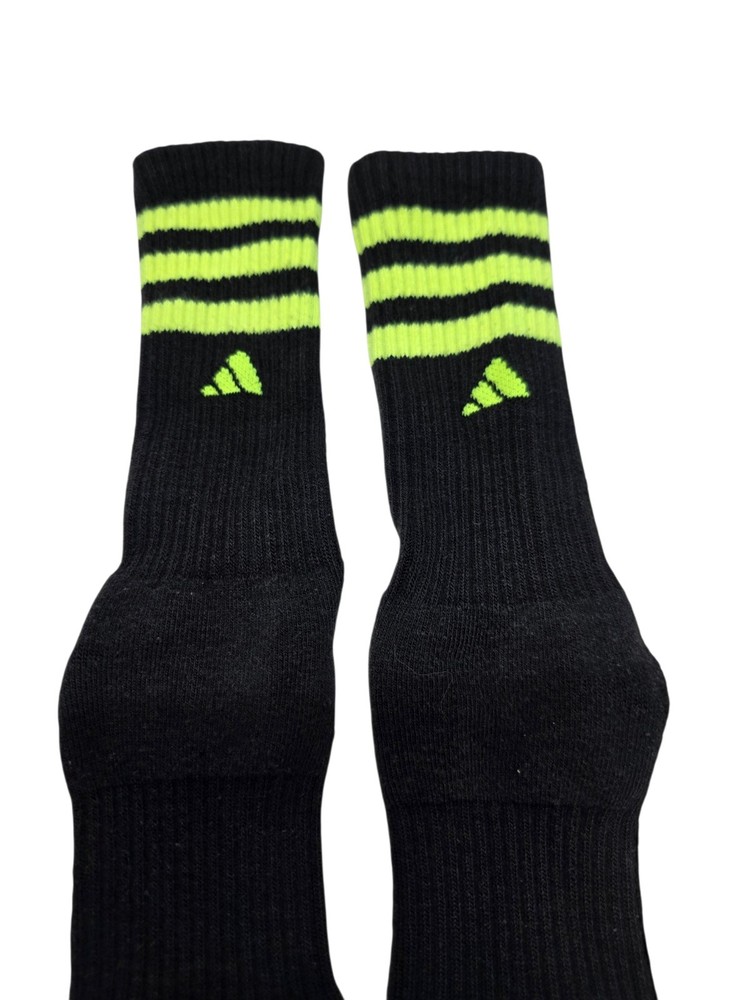 Adidas Socks Neon Stripe Size Small