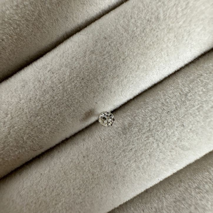 Sterling Silver CZ Nose Stud Ball End