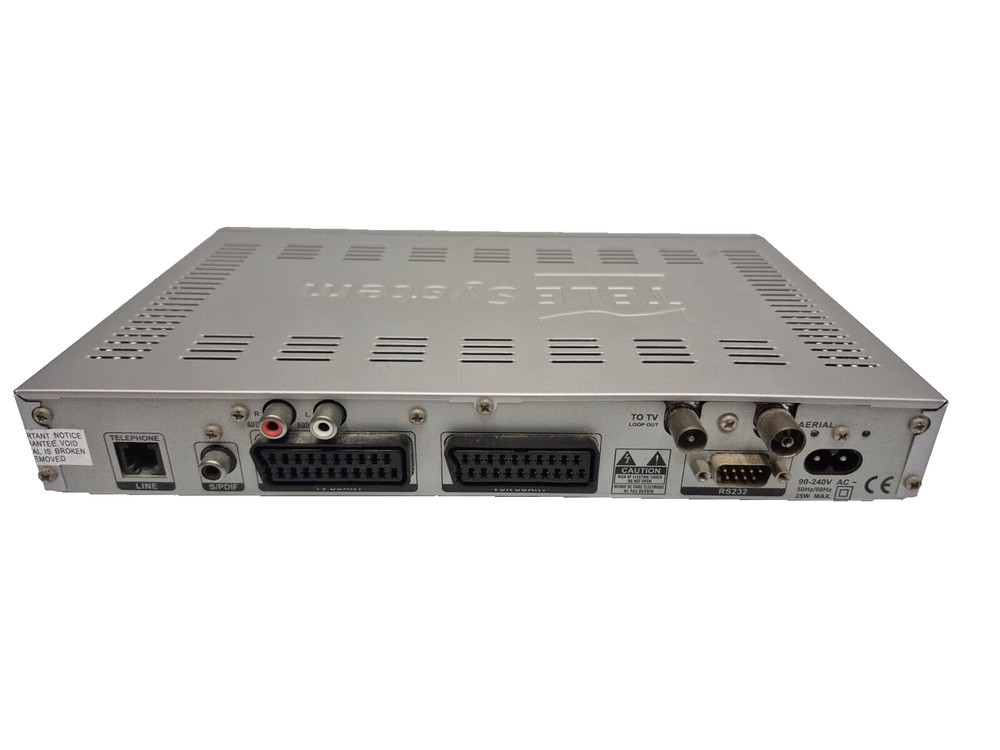 TELE System TS 7.2 DT/ 01 Digital Decoder Tested Without Remote Control