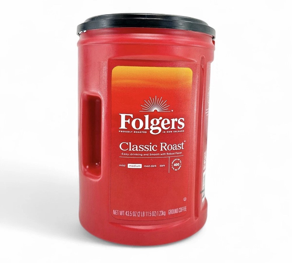 Folgers Classic Roast Medium Ground Coffee - 43.5 oz