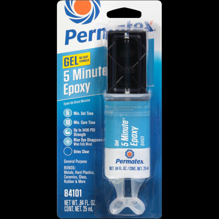 Permatex 84101 PermaPoxy 5 Minute General Purpose Epoxy, 0.84 oz.