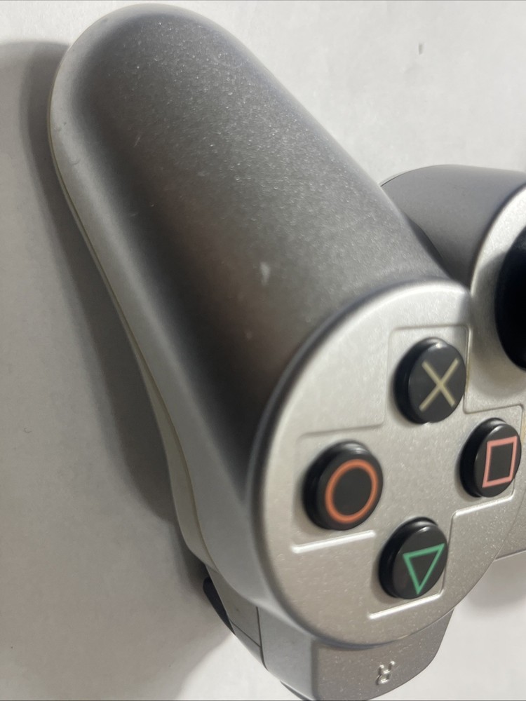 Sony PS3 DualShock 3 Controller Silver OEM - Tested - Cosmetic Wear