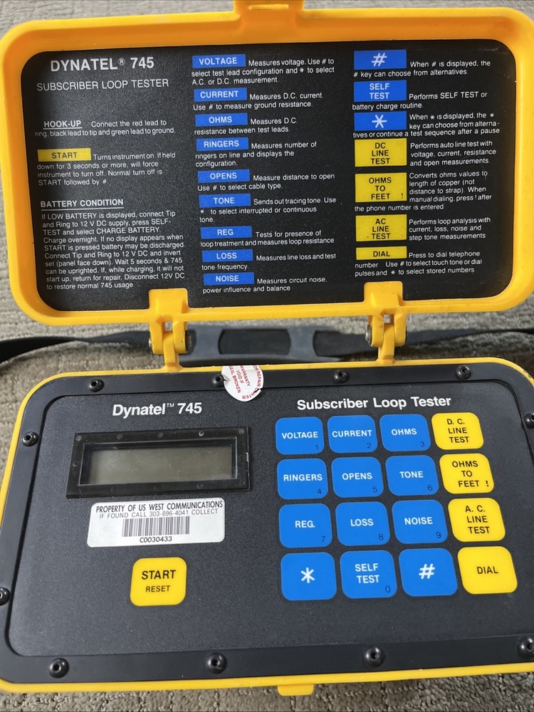 3M Dynatel 745 Compact Telephone Subscriber Loop Tester