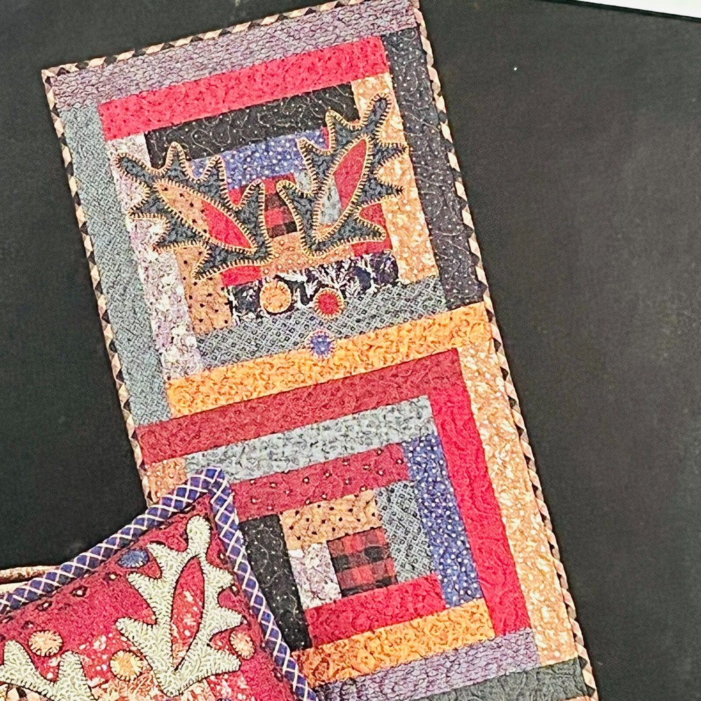 Thimbleberries LJ92255 Split Oak Leaf Tablerunner Quilt PATTERN & Pillow Pattern