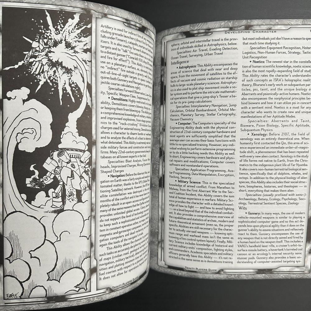 Trinity Player’s Guide Softcover White Wolf RPG 1999