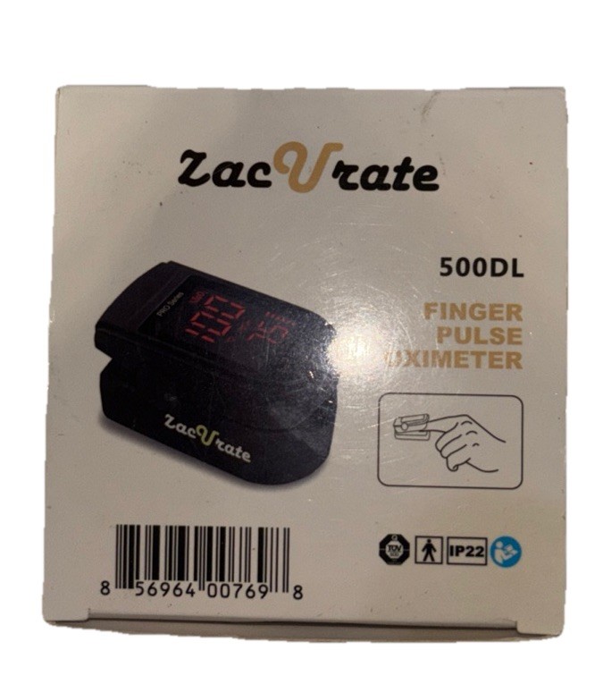 ZACURATE 500DL FINGER PULSE OXIMETER