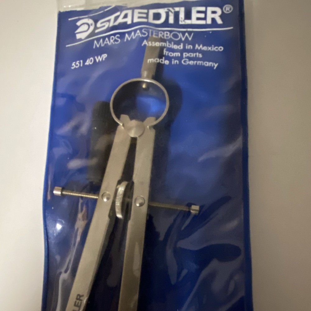 Staedtler Mars Masterbow Compass 551 40 WP Precision Drafting Tool German Design
