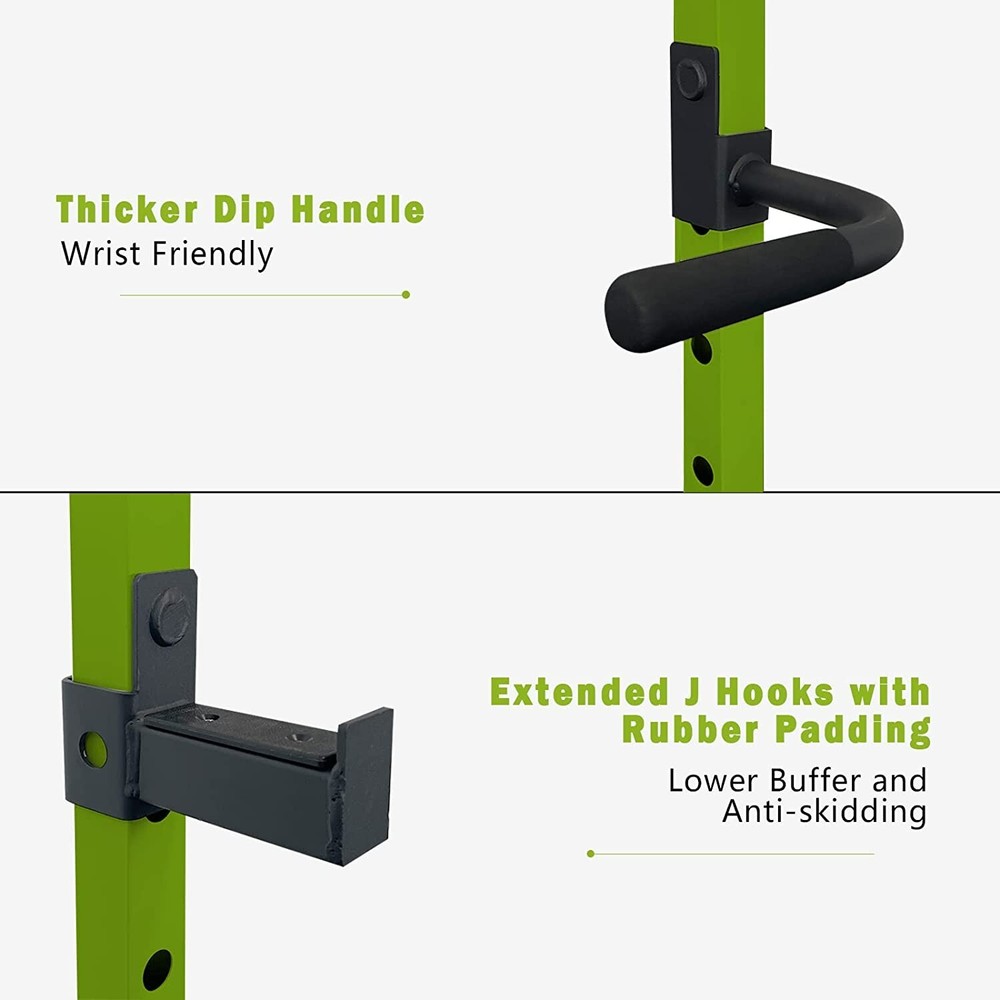 Multi-functional Power Cage,Home Adjustable Pullup Squat Rack 1000Lbs Capacity