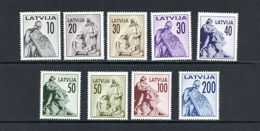R3504   Latvia  1992   Monuments  9v.   MNH