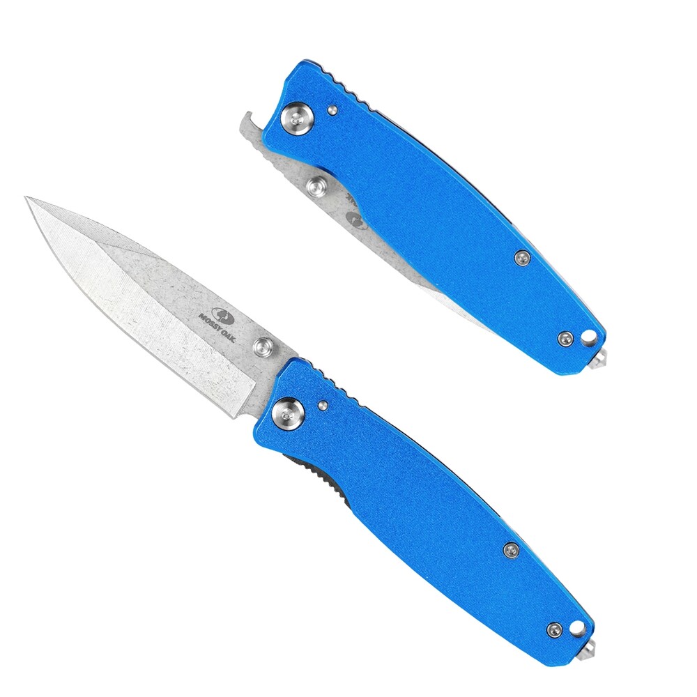 7-in Folding Pocket Knife Stainless Steel Drop Point Blade Multi-Functional Tool