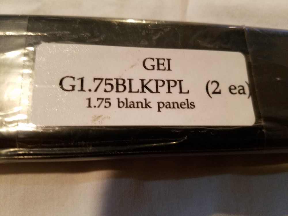 Blank Filler Panel 1RU Flat, Fox Datacom Black - QUANTITIES OF 2
