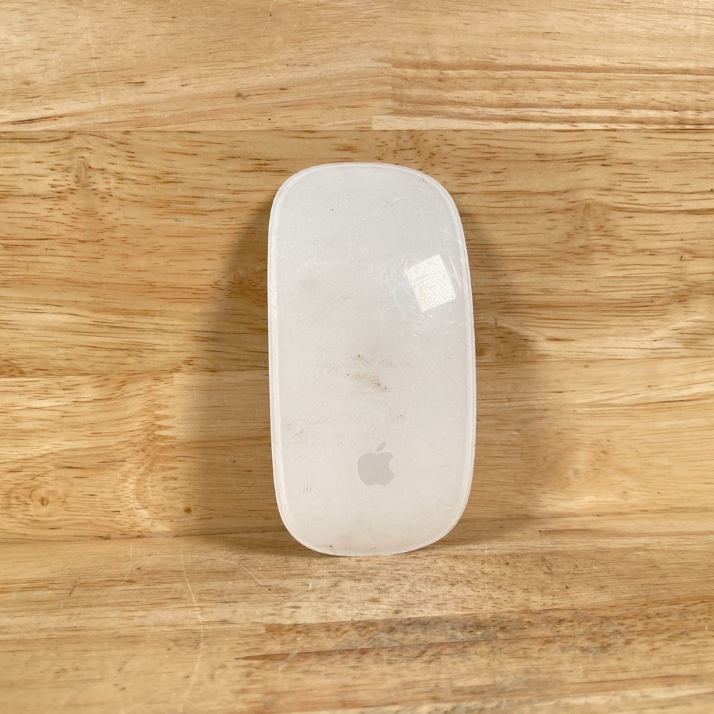 Apple Magic Mouse A1296 White/Silver Wireless Bluetooth (MISSING BACK COVER)