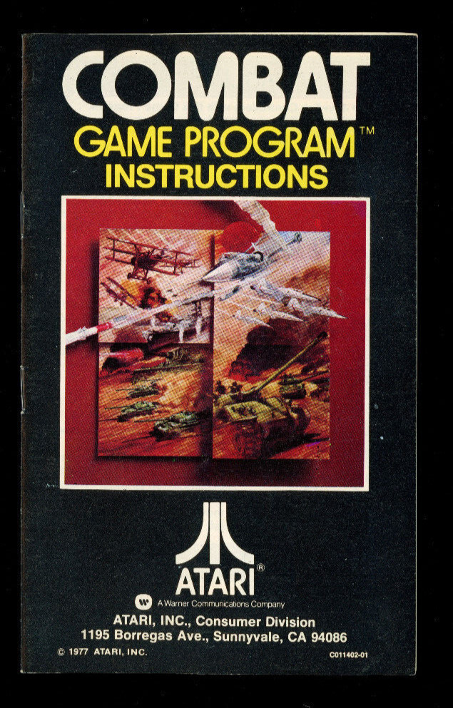 Combat (Atari 2600) *INSTRUCTION MANUAL ONLY*
