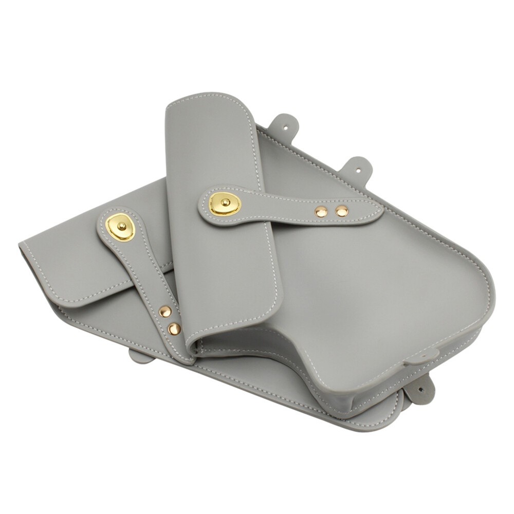 MotorcyclemaintenanceframesidestoolbagretroleatherforBMWRnineTsilver-