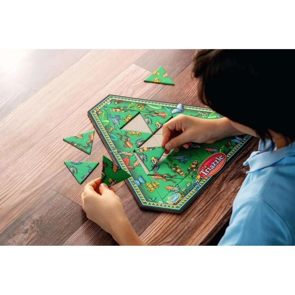 Think Fun Triazzle Picture Brain Puzzle Multi-Pack -Frog-Dolphin Memory