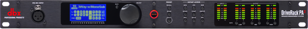 DBX DriveRack PA2 Complete Loudspeaker Management System Processor w/Display USB