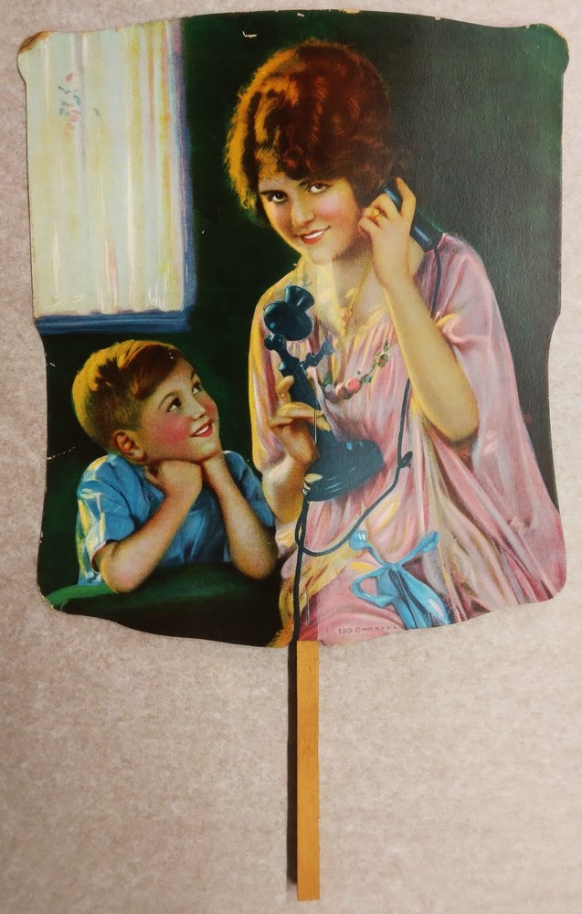 c1920 Ad Hand Fan Sample