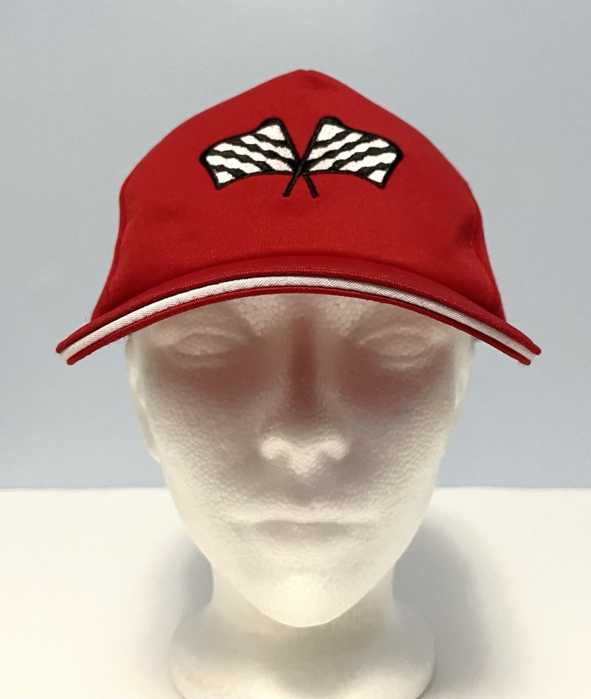 Racing Flags Red Adjustable KIDS size Hat Snapback Embroidered Cap