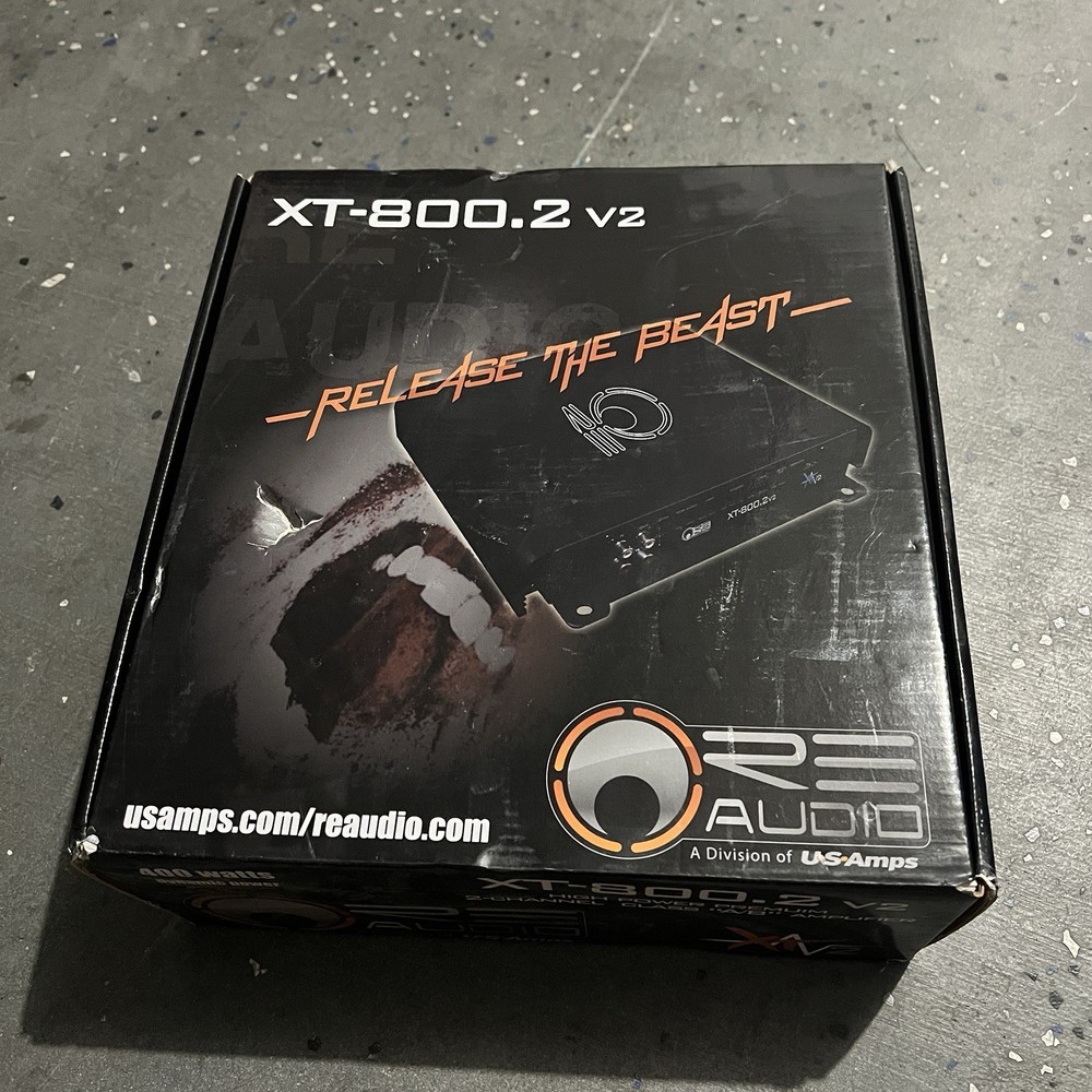 RE Audio XT800.2V3 400w 2-Channel Amplifier.