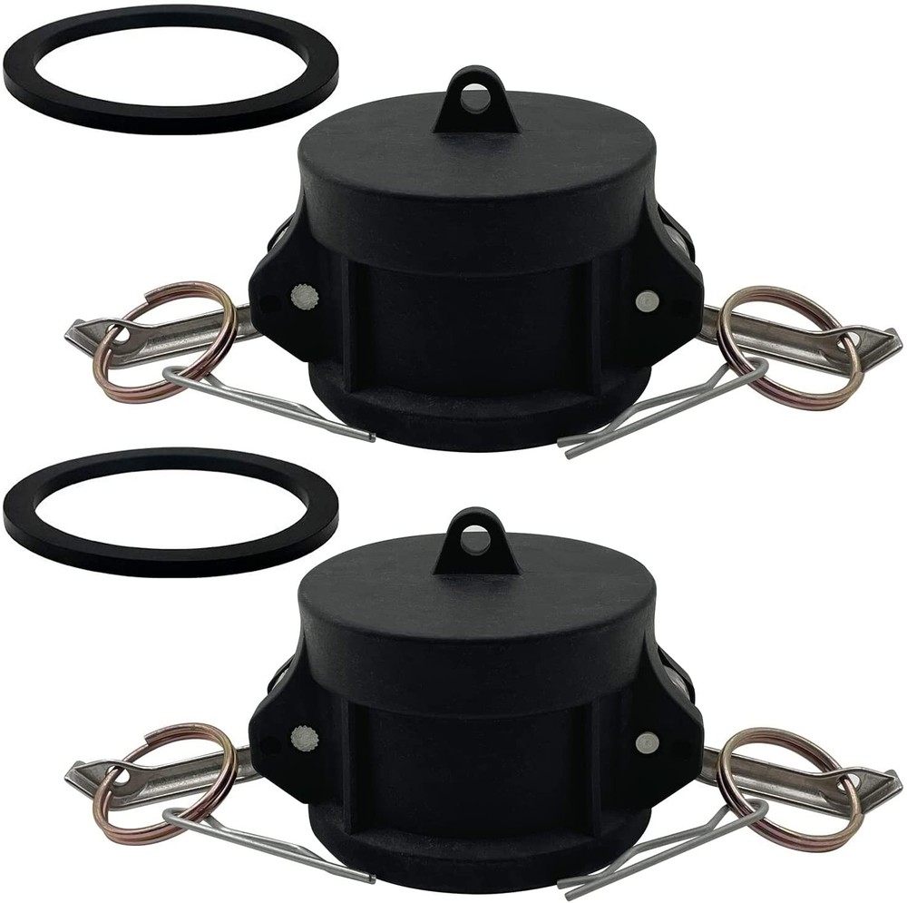2PCS Camlock Fittings Poly DC-100 1 Inch Type DC Coupling, Dust Cap Standard
