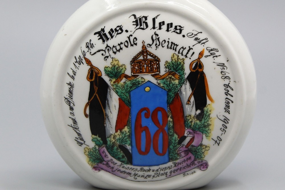 Imperial German 68th Regiment Flask . IMM120